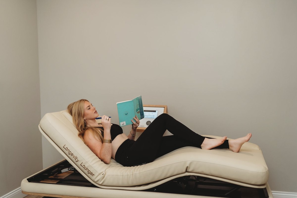 PEMF therapy lounger at Solara Wellness in Poplar Bluff, Missouri