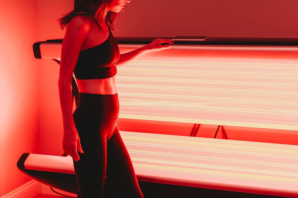 Red light therapy bed at Solara Wellness in Poplar Bluff, Missouri